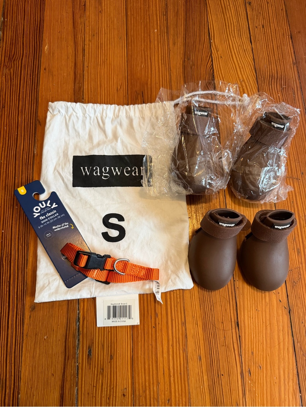 Brown Small Dog Boots - Water-Resistant Outdoor Protection